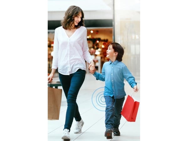 Baseus T2 Bluetooth-tracker med snor (hvit)