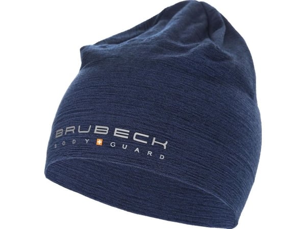 Brubeck HM10180 ullhatt i to lag unisex marineblå S/M