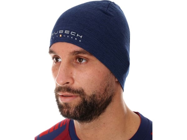 Brubeck HM10180 ullhatt i to lag unisex marineblå S/M