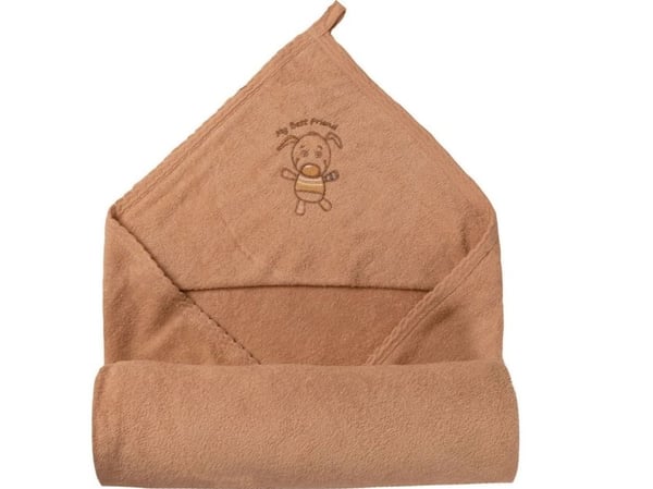 Matex BABYBADEDRESS FROTTÉ 85X85CM LYSBRUN