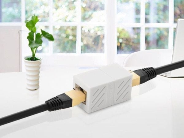 Kontakt, nettverksutvidelse RJ45 UGREEN NW114 Ethernet, 8P/8C, Cat.7, UTP (svart)