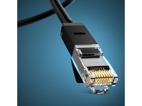 UGREEN Ethernet RJ45 lattakaapeli, Cat.6, UTP, 0.5m (musta)