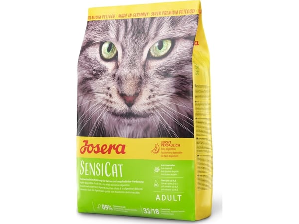Josera SensiCat tørrfôr for voksne katter med sensitiv mage 2kg