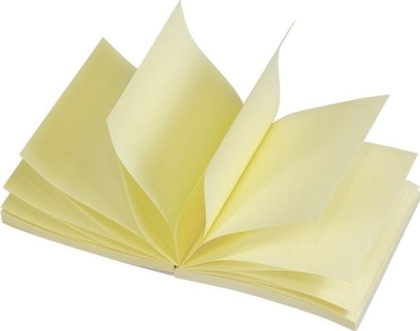 Donau NOTES selvklebende lapper 76x76 mm lys gul, 100 stk