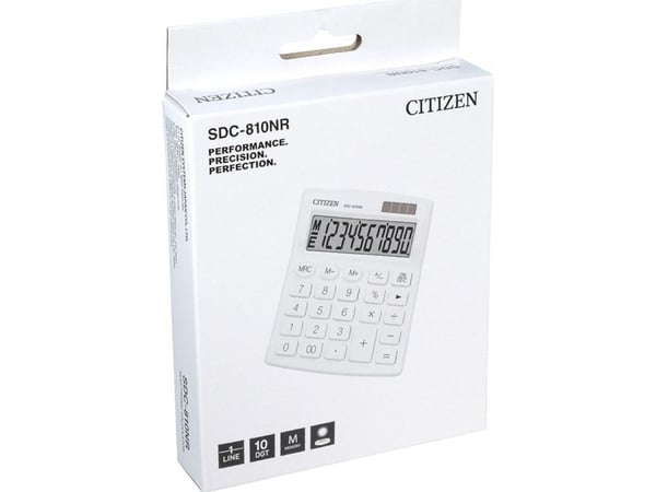 Kontorkalkulator Citizen SDC-810NRWHE