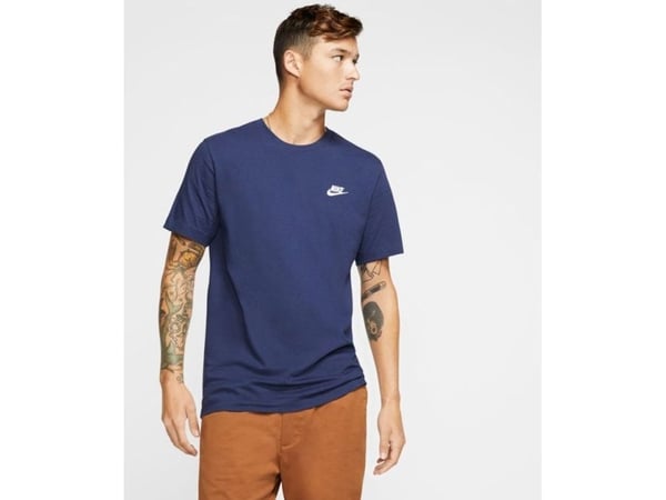 Nike Sportswear T-skjorte for menn, marineblå, størrelse L (AR4997 410)