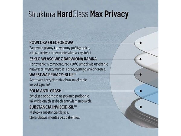 3MK HardGlass Max Privacy skjermbeskytter, Apple, iPhone 11, herdet glass, gjennomsiktig