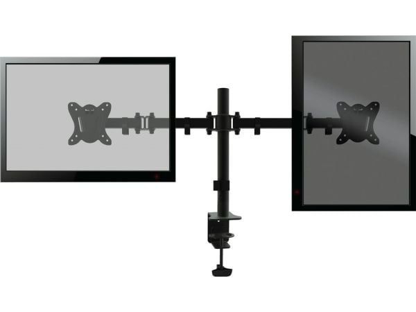 Omega skrivebordsbrakett for 2 skjermer 13"–27" (OUPC024D)