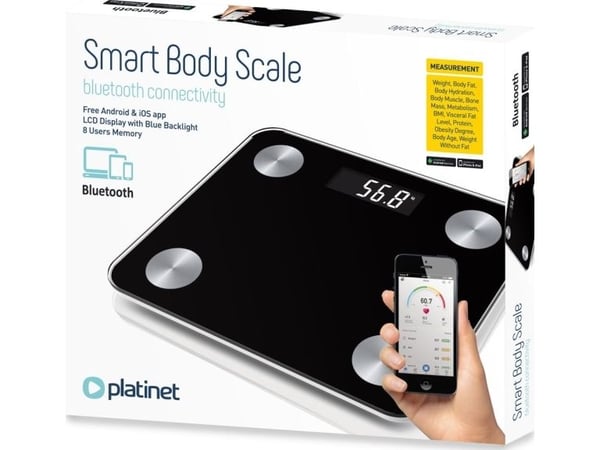 Platinet baderomsvekt PBSBTB svart