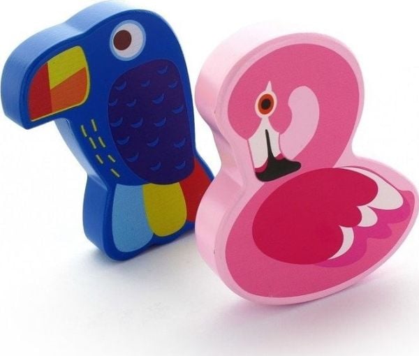 Brimarex treklosser/skramler flamingo/tukan/papegøye p24