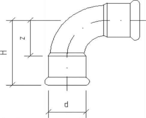SANHA SANHA-Therm lukke/innsats 2-delt 90° ZWxZW 54