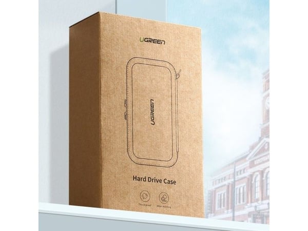 Veske for SSD-harddisk og GSM-tilbehør UGREEN (L) (sort)
