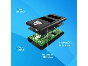 Newell dobbeltlader DL-USB-C til kamera for Sony NP-FW50-batterier