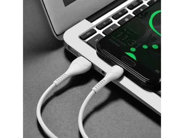 Hoco USB-A - USB-C 1 m valkoinen kaapeli (6931474710512)