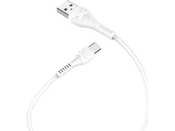 Hoco USB-A - USB-C 1 m valkoinen kaapeli (6931474710512)