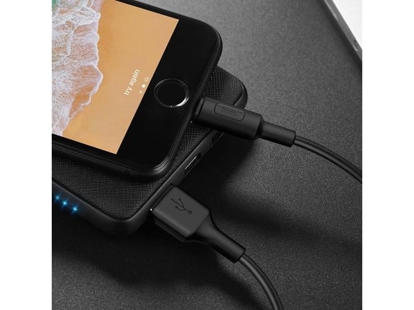 Hoco USB-A - microUSB kaapeli 1 m valkoinen (6957531080114)
