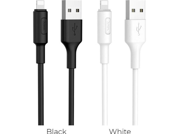 Hoco USB-A - microUSB kaapeli 1 m valkoinen (6957531080114)