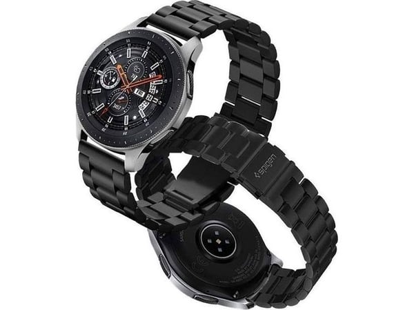 Spigen 600WB24983, Band, Smartklokke, Sort, Samsung, Galaxy Watch (46mm), Rustfritt stål