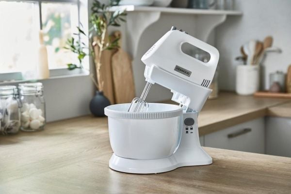 Kenwood HMP32.A0WH, Seisova tehosekoitin, Valkoinen, Vaivaus, Sekoitus, 3,4 L, Painikkeet, Vipu, Muovi