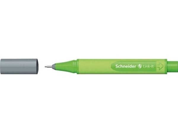 Schneider Schreibgeräte Link-It, Grå, Grønn, Grå, Plast, Trekant, Silver-grey, Fiber