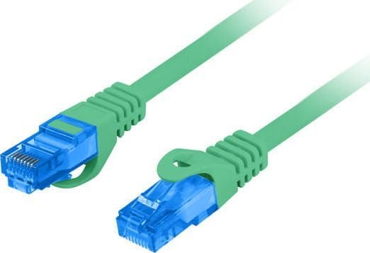 Lanberg - Koblingskabel - RJ-45 (hann) til RJ-45 (hann) - S/FTP - CAT 6a - flertrådet - grønn, RAL 6024