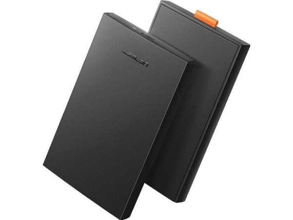 Ugreen 60353, HDD/SSD-kabinett, 2,5", Serial ATA III, 5 Gbit/sek, USB-tilkobling, svart