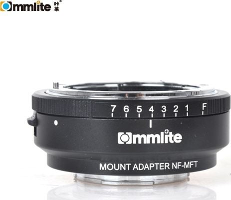 Commlite ADAPTERI Olympus / Panasonic Micro 4/3 m4/3 - NIKON / NIKKOR + Aukko