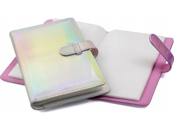 LoveInstant album for øyeblikkelige bilder 96 stk til FujiFilm INSTAX / Polaroid – sølv/blits
