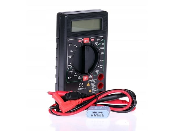 Libox Universalmåler DT830D LB0163, LCD, 16 x 48 mm, 3,5 cifre, Batteri, AAA, Alkalisk