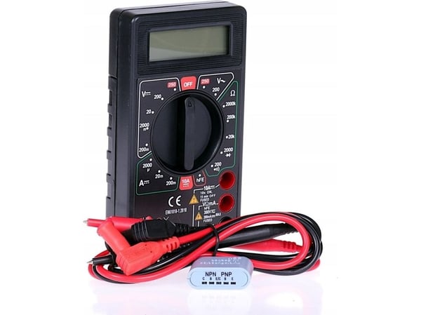Libox Universalmåler DT830D LB0163, LCD, 16 x 48 mm, 3,5 cifre, Batteri, AAA, Alkalisk