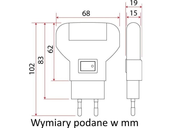 Rum-Lux LED stikkontaktlampe (12931)