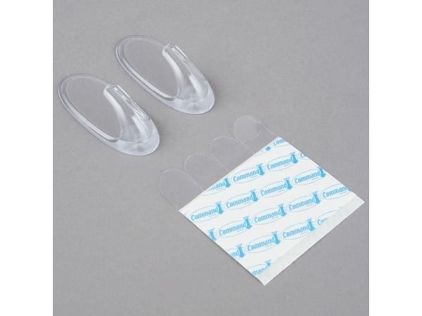3M krokar för dörr 2 st utomhus i transparent plast 17091 Command