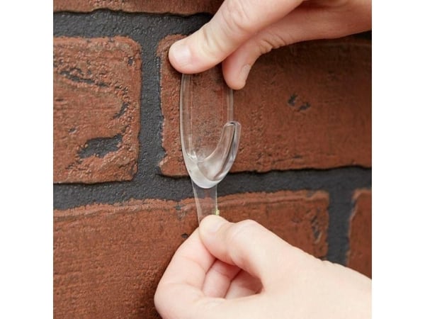 3M krokar för dörr 2 st utomhus i transparent plast 17091 Command