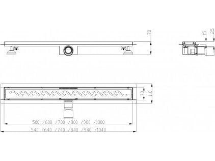 Hydroland HYDROLAND LINEAR DRAINAGE FALA 1000 // OD.H.WAVE-1000