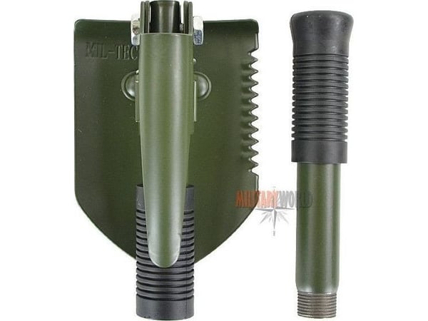 Mil-Tec hopfällbar spade med hacka och fodral