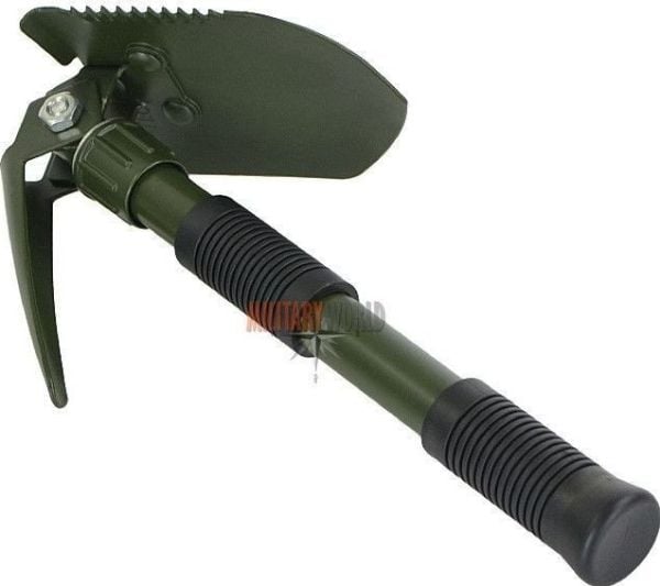 Mil-Tec hopfällbar spade med hacka och fodral