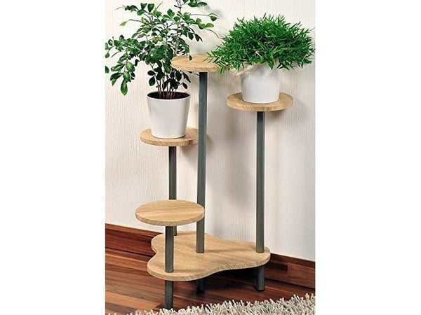 Kesper 17277, Lagdelt plantestativ, Grå, Tre, Innendørs, 5 hyller, 645 mm, 460 mm