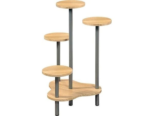 Kesper 17277, Lagdelt plantestativ, Grå, Tre, Innendørs, 5 hyller, 645 mm, 460 mm