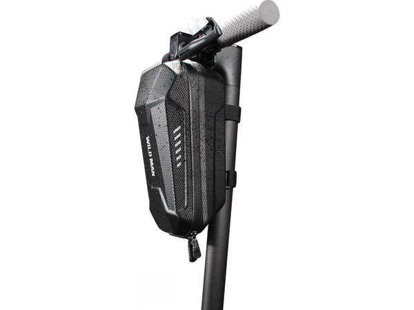 WILDMAN L ES8 Plus scooter-etuiet/rammestativ-lomme svart/svart