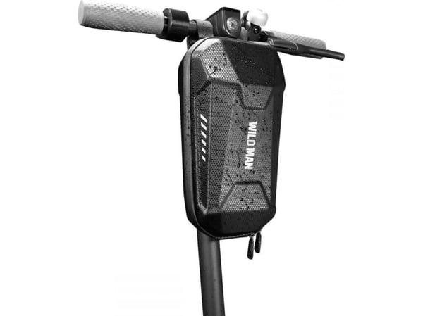 WILDMAN L ES8 Plus scooter-etuiet/rammestativ-lomme svart/svart