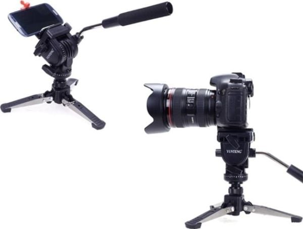 YUNTENG Monopod 2in1 med ben og oljehode / video / Gopro Hero 7