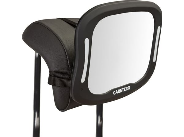 Caretero speil for å observere babyen LED XL
