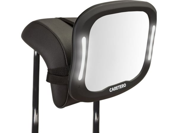 Caretero speil for å observere babyen LED XL