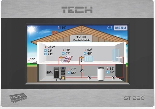 Tech Room controller ST-280 with RS communication, black