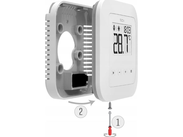Tech rumregulator tvåstyrning ST-295v2 vit