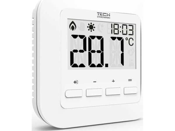 Tekninen huoneohjain kaksitoiminen ST-295v2 valkoinen