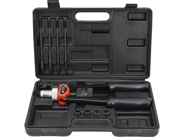 AWTOOLS naglemaskin, spakfront til naglemateriell M5-M12 / koffert