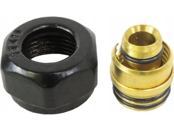 Varioterm PEX klämkoppling GW 3/4" x 16x2 PEX svart matt