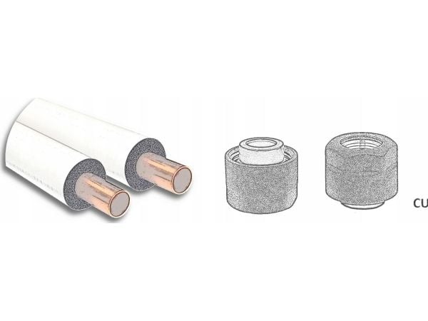 Varioterm Connector/Clamp Adapter CU GW 3/4 x 15x1 Matt Black