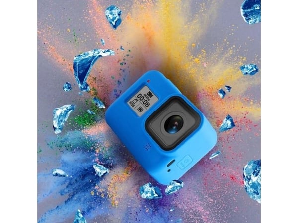 Xrec silikonetui/beskyttelsesdeksel med rem til GoPro Hero 8 svart